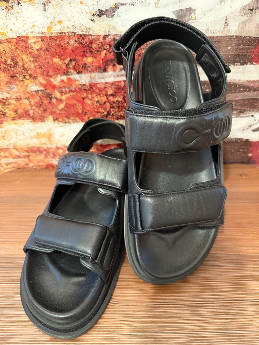 NWT Authentic Jimmy Choo Black Sandals